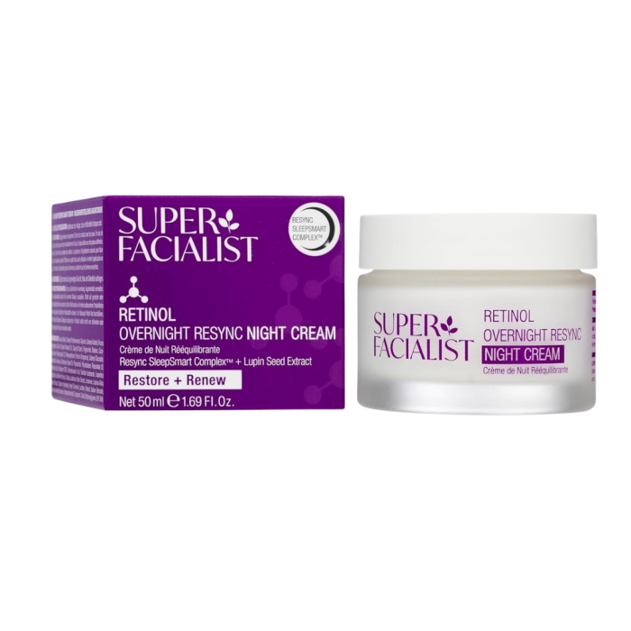 Super Facialist Retinol+ Renew Overnight Resync Night Cream 50ml – Image 1