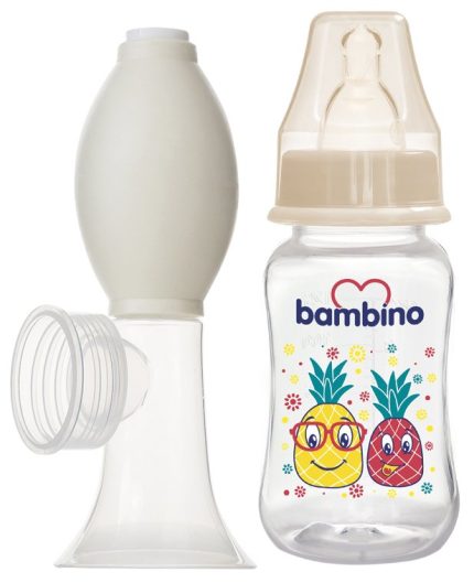 Bambino tire lait avec bib T002