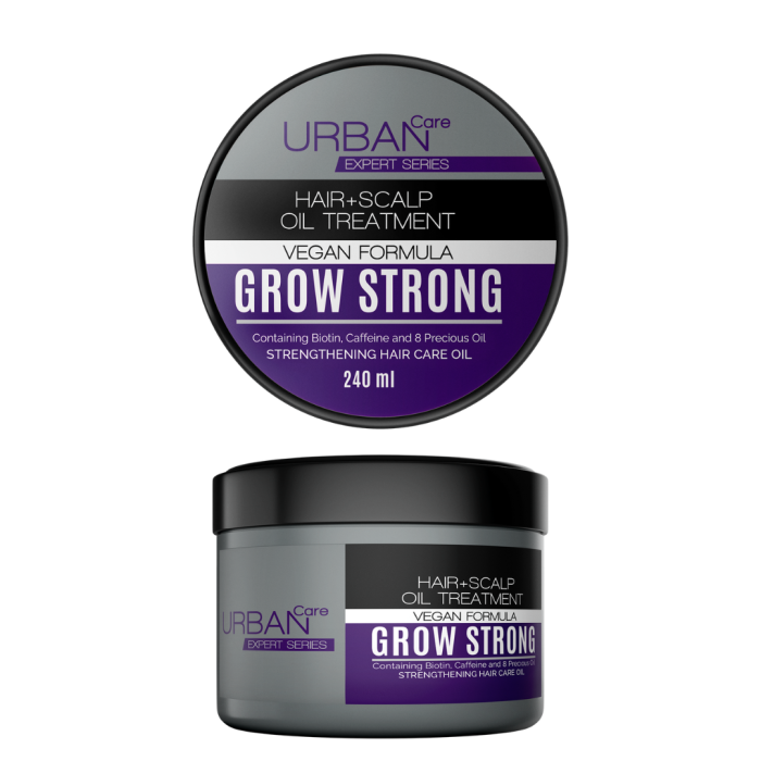 Urban Care Biotin & Coffeine N°1 Grow Strong Hair Oil Treatment 240ml – Image 1