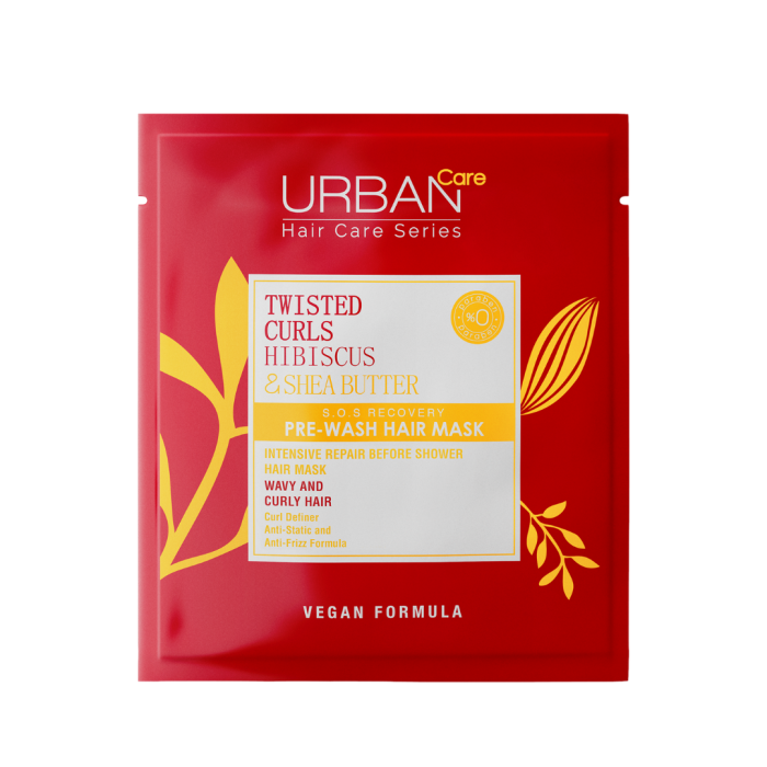 Urban Care Twisted Curls Hibiscus & Shea Butter Hair Mask 50ml – Image 1