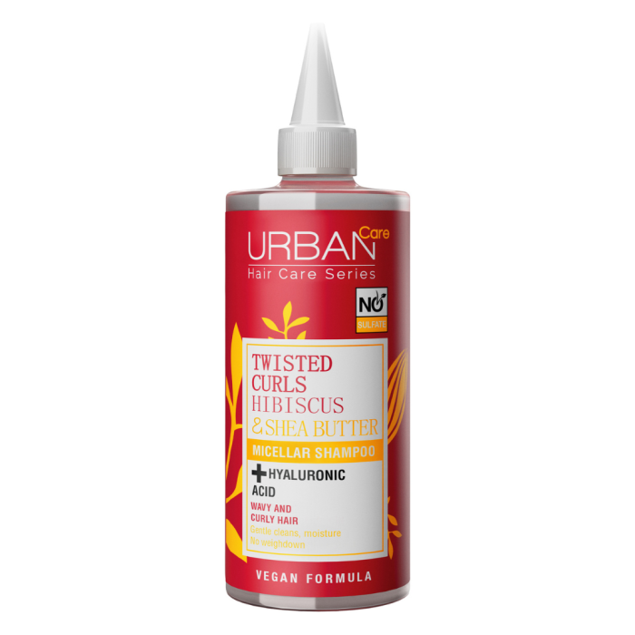 Urban Care Twisted Curls Hibiscus & Shea Butter Micellar Shampoo 340ml – Image 1
