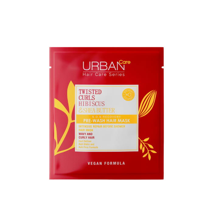 Urban Care Twisted Curls Hibiscus&Shea Butter Mask Hair Intensiv 230ml – Image 1