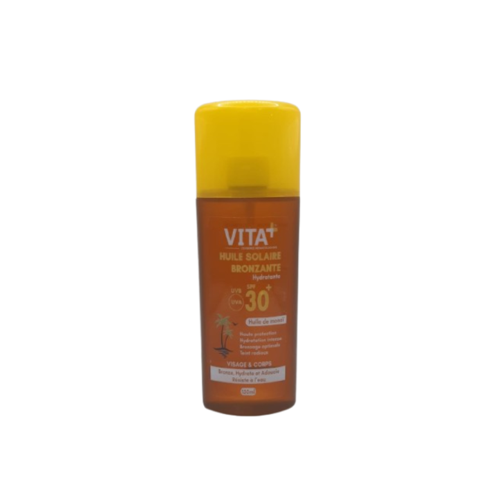 Vita+ Huile Solaire Bronzante Spf30+ 150ml – Image 1