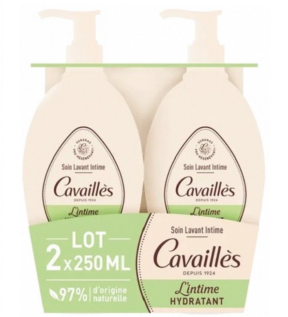 roge-cavailles-hydratant-lotde2 Rogé Cavaillès Soin Lavant Intime Hydratant Lot de 2 x 250 ml – Image 1