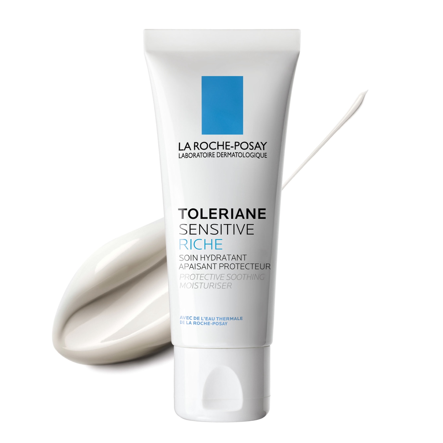 LaRochePosay-Product-Toleriane-Toleriane riche-40ml-3337875588348-texture La Roche-Posay Toleriane Sensitive Riche Crème Hydratante Peau Sèche à Très Sèche | 40ml – Image 1