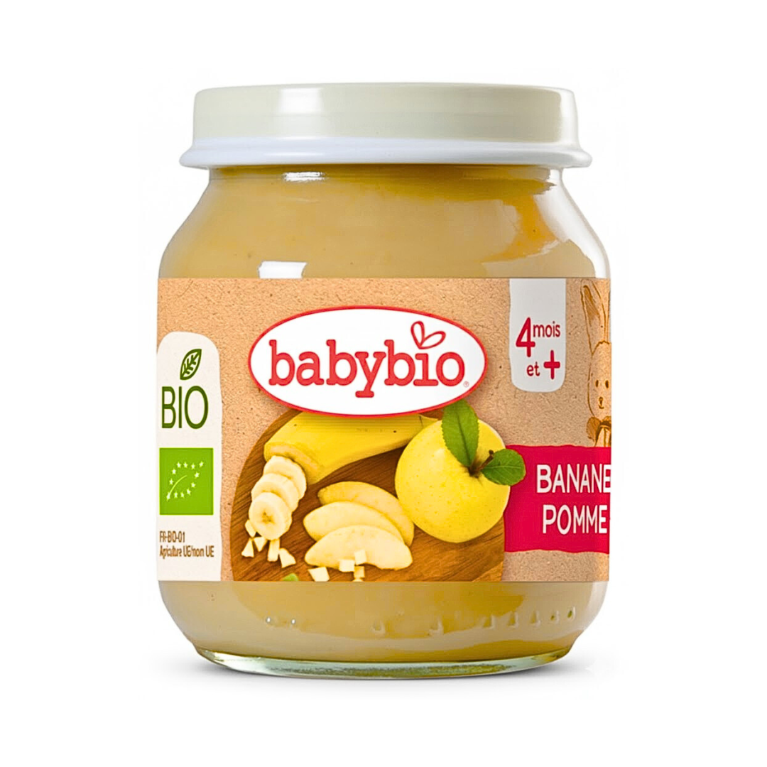 Babybio-Petit-Pot-Banane-Pomme-130g Babybio Petit Pot Banane Pomme 130g – Image 1