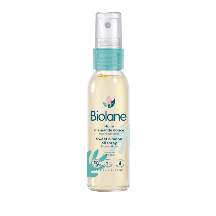 Biolane Huile Amande Douce Spray 75Ml – Image 1