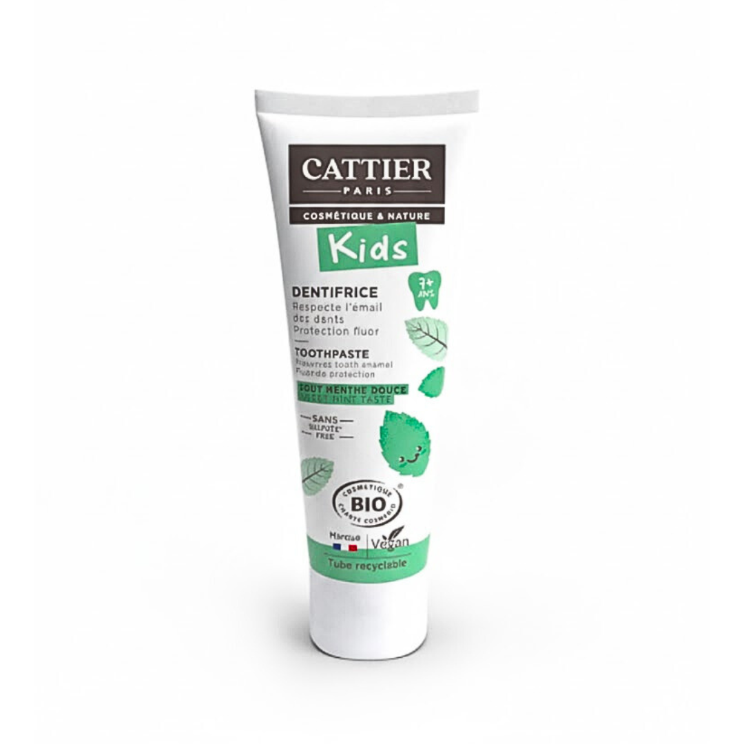 Cattier-Dentifrice-Kids-7-Gout-Menthe-Douce Cattier Dentifrice Kids +7  Gout Menthe Douce – Image 1