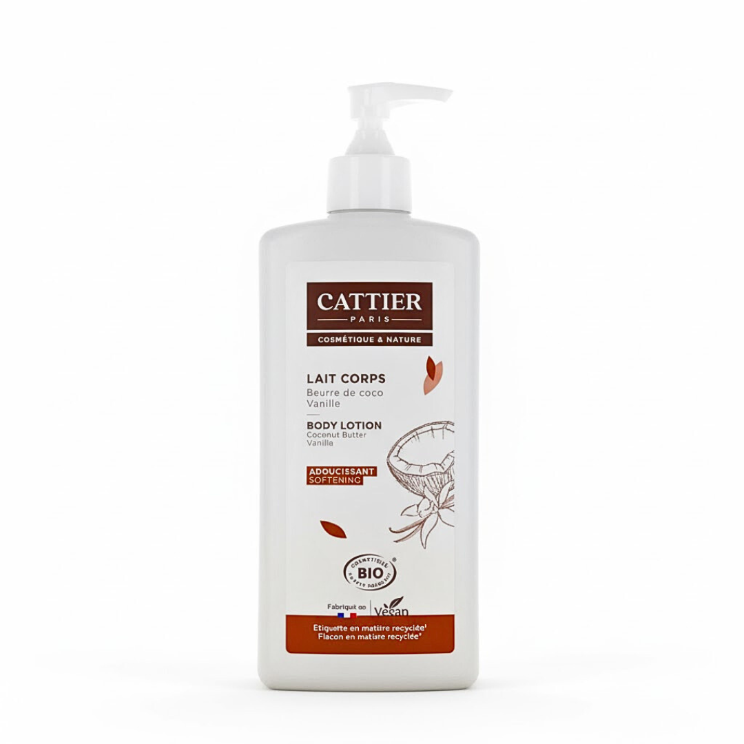 Cattier-Lait-Corps-Beurre-de-CoCo-Parfum-Vanille-500ml Cattier Lait Corps Beurre De CoCo Parfum Vanille 500ml – Image 1