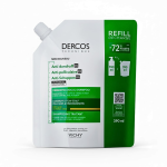 Dercos Shampoing Anti-Pelliculaire Cheveux Secs Refill Recharge 390ml