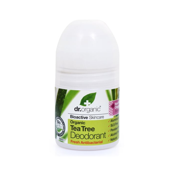 Dr Organic Déodorant Tea Tree 50Ml – Image 1