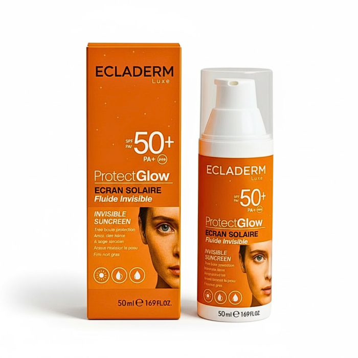Ecladerm Protect Glow Ecran Fluide Invisible spf50+ 50ml – Image 1