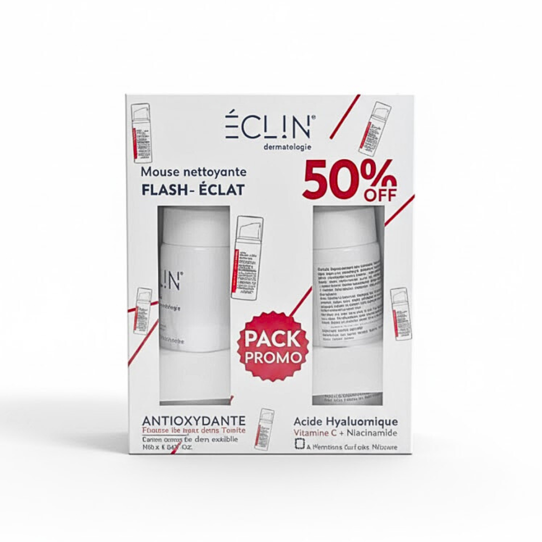 Eclin-Mousse-nettoyante-Eclat-Pack-promo2eme-50 Eclin Mousse Nettoyante Eclat Pack Promo"2eme-50%" – Image 1