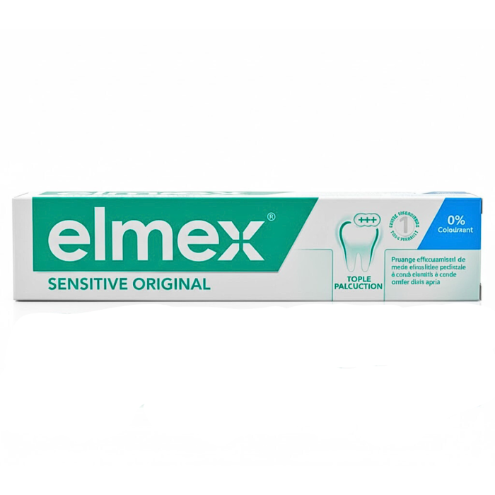 Elmex Dentifrice Sensitive Original 0 Clorant 75ml – Image 1