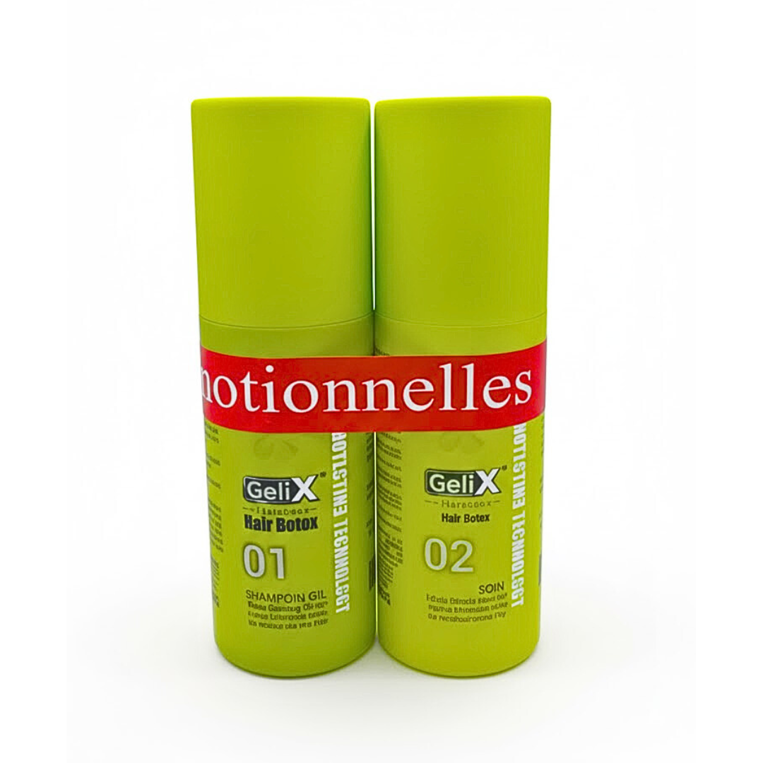 Gelix-Duo-Pack-Hair-Botox-shamp-01Hair-Botox-Keratin-02 Gelix Duo Pack " Hair Botox shampoing 01+Hair Botox Keratin 02" – Image 1