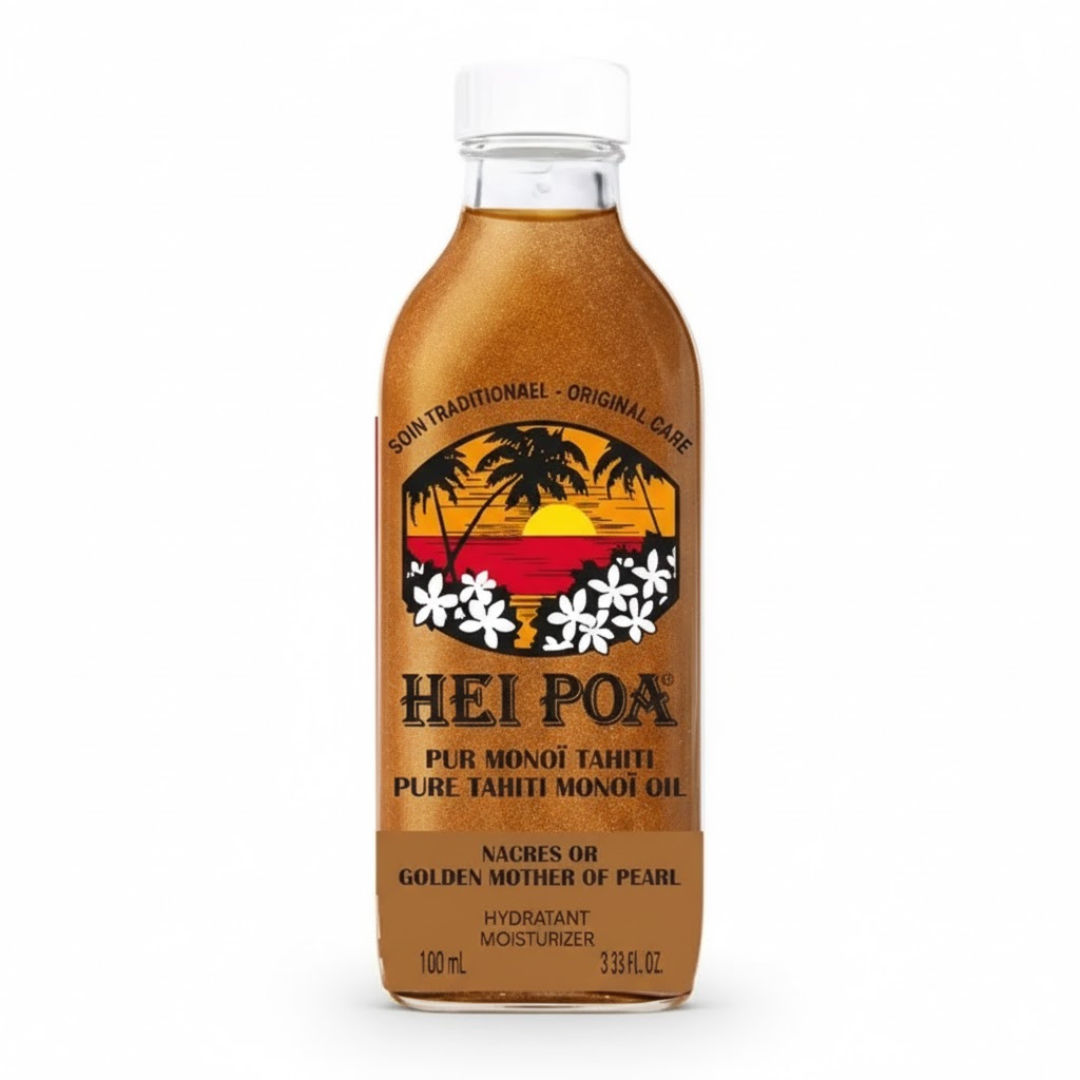 Hei-Poa-Eau-De-Toilette-Tresor-De-Polynesie-50mlv-2 Hei Poa Soins Trad Monoi Specifiques Pur Monoi Tahiti-Nacres Or 100ml – Image 1