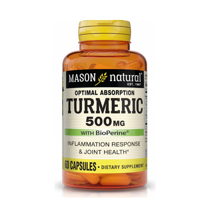 Mason Natural Turmeric 60 Capsules – Image 1