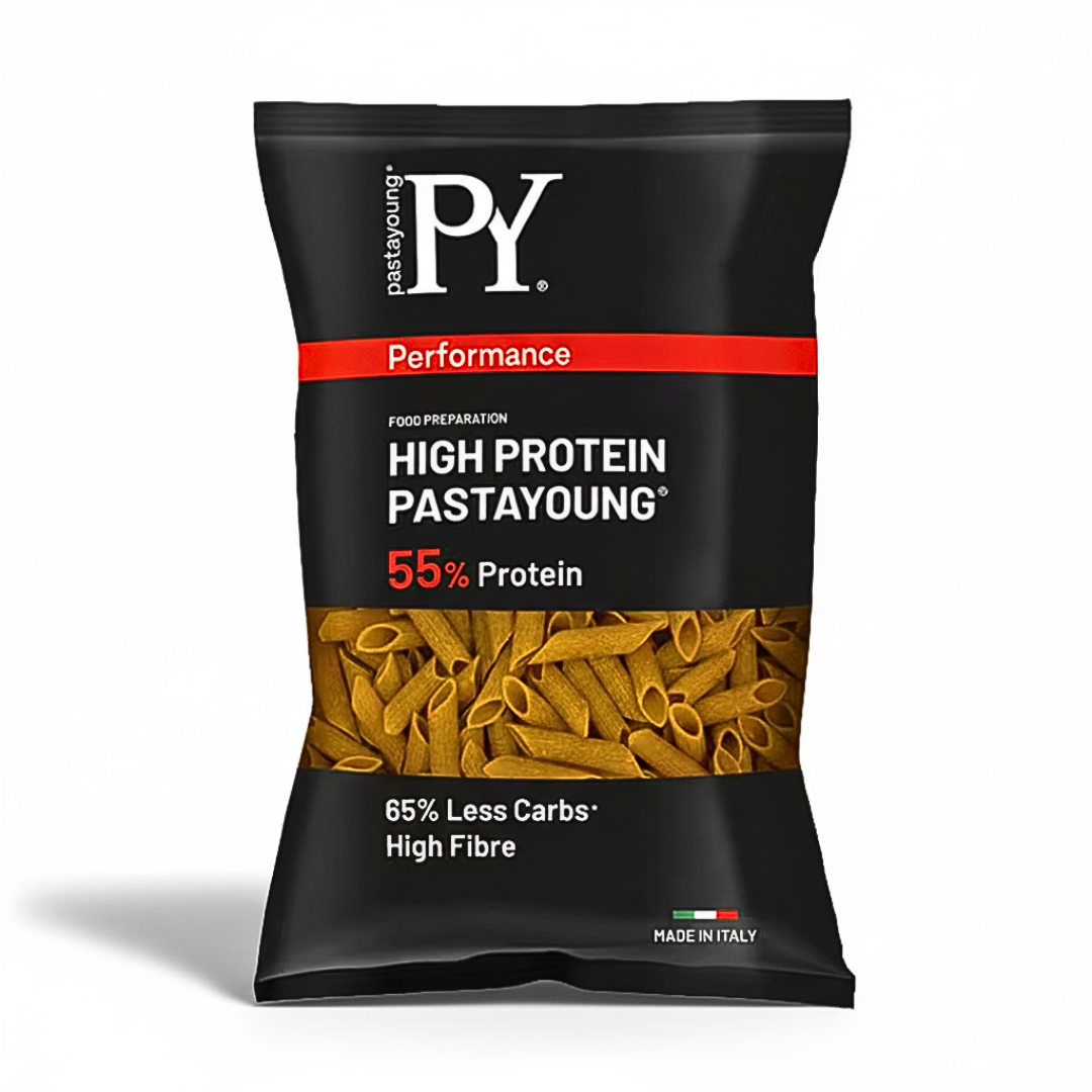PY-Penne-Rigate-Protein-55-250g Pasta Young Penne Rigate Protein 55% 250g – Image 1