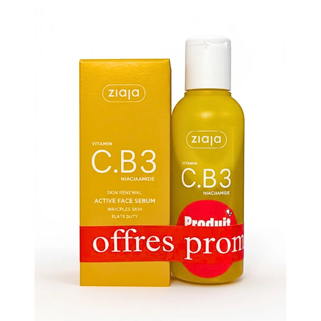 Ziaja-Vitamin-C.B3-Niacinamid-Pack-Serum-30mlFace-Toner-120ml-1 Ziaja Vitamin C.B3 Niacinamid Pack Serum 30ml+Face Toner 120ml – Image 1