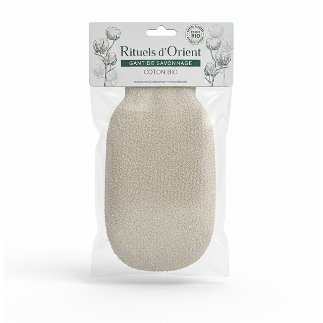 Rituels-Dorient-Gant-De-Savonnage-Coton-Bio Rituels D'orient Gant De Savonnage Coton Bio – Image 1