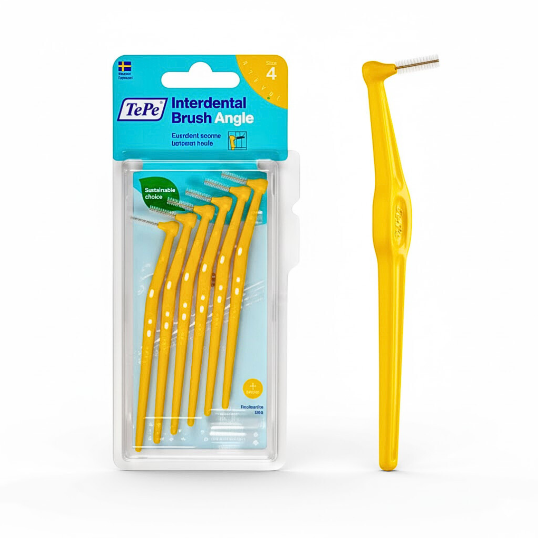 Tepe-Ibd-Angle-Jaune-0.7mm-Taille-4-6pcs Tepe Interdental Brush Dents Angle Jaune 0.7mm Taille 4 -6Piececs – Image 1