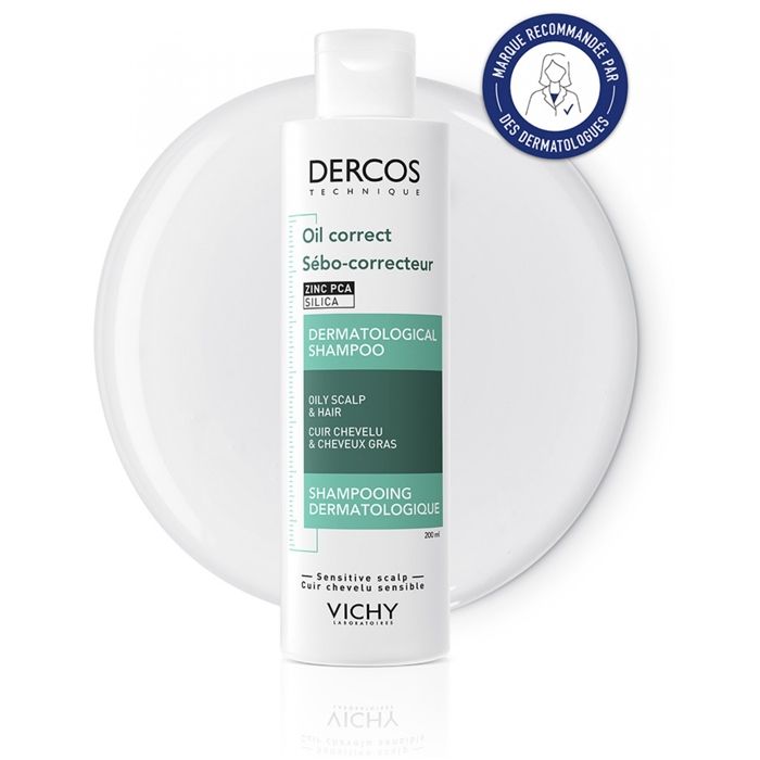 AAAIA07831_img2 Vichy Dercos Shampoing Traitant Sébo-Correcteur Cheveux Gras | 200ml – Image 1