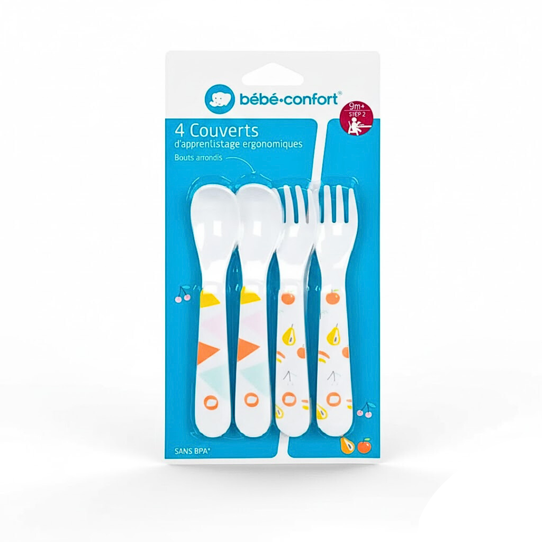 BB-Conf-4-Couverts-dapprentissage-Domino-9m Bebe Confort 4 Couverts D'apprentissage Domino +9m – Image 1