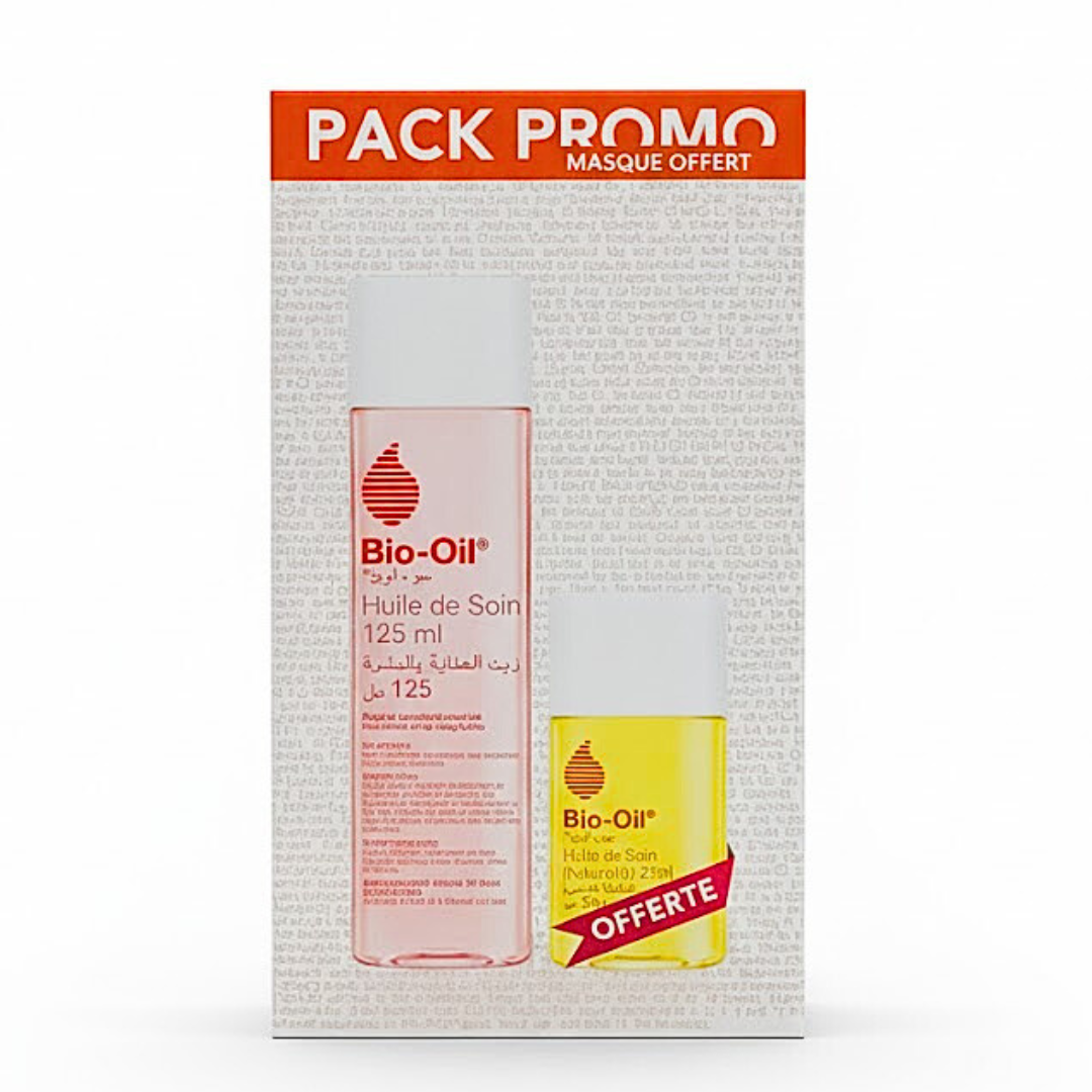 Bio-Oil-Huile-De-Soin-125ml-Huile-De-Soin-Naturelle-25ml-pack Bio-Oil Huile De Soin 125ml+ Huile De Soin Naturelle 25ml Pack – Image 1
