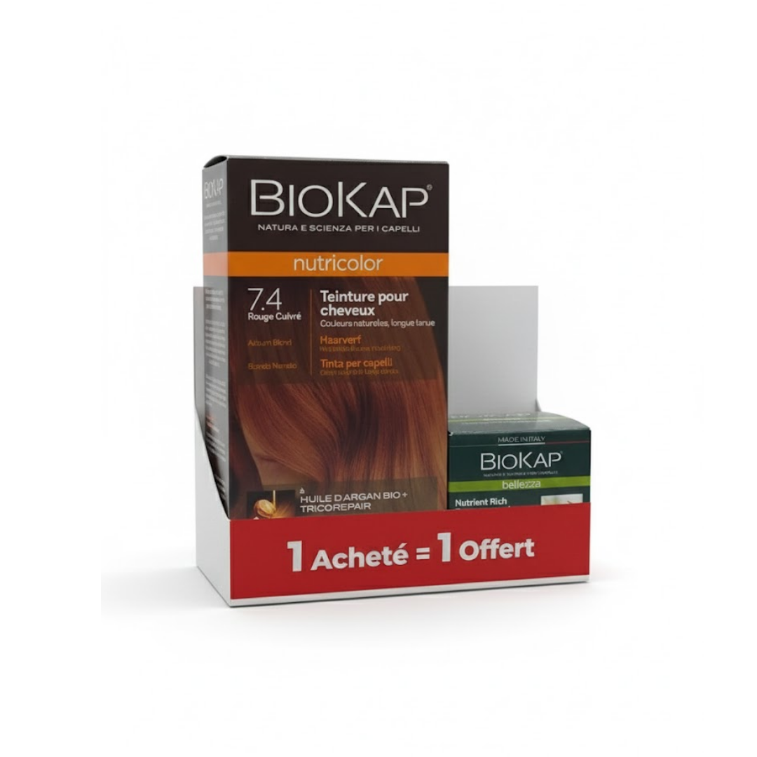 Biokap-Nutricolor-7.4-140ml-Nutrient-Riche-Masque-Pack Biokap nutricolor 7.4 140ml pack – Image 1