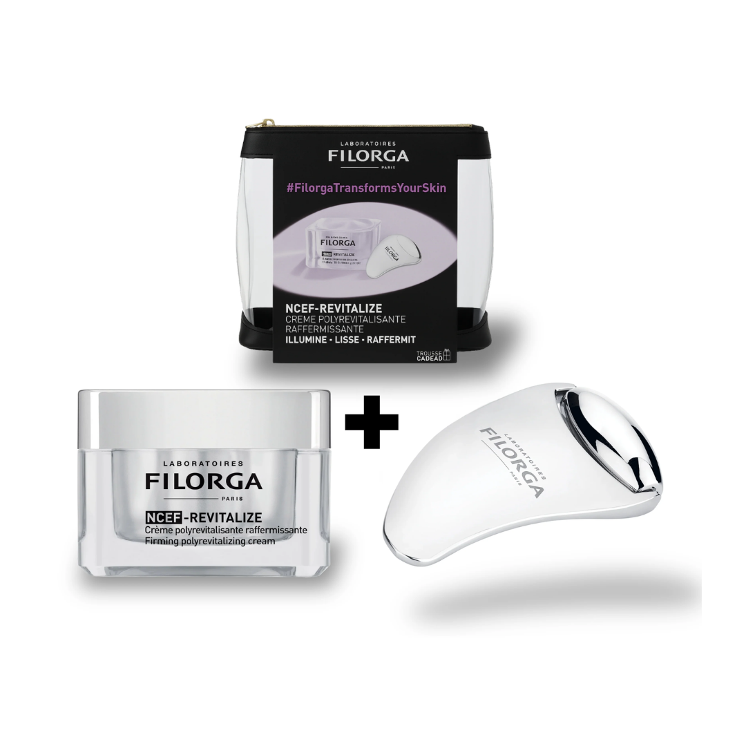 Filorga-Coffret-NCEF-Revitalize-Creme-50mlGua-sha-Roller Filorga Coffret NCEF Revitalize Creme 50ml+GuaSha Roller – Image 1