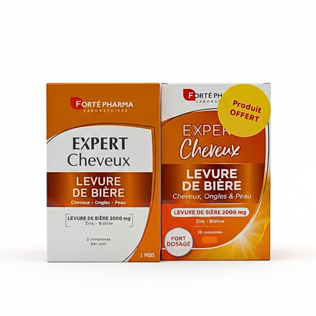 Forte-pharma-Duo-pack-Levure-de-biere-Bte-56cpsBte-28cps Forte Pharma Levure De Biere Boite 56 Comprimes+Boite 28 Comprimes Pack – Image 1