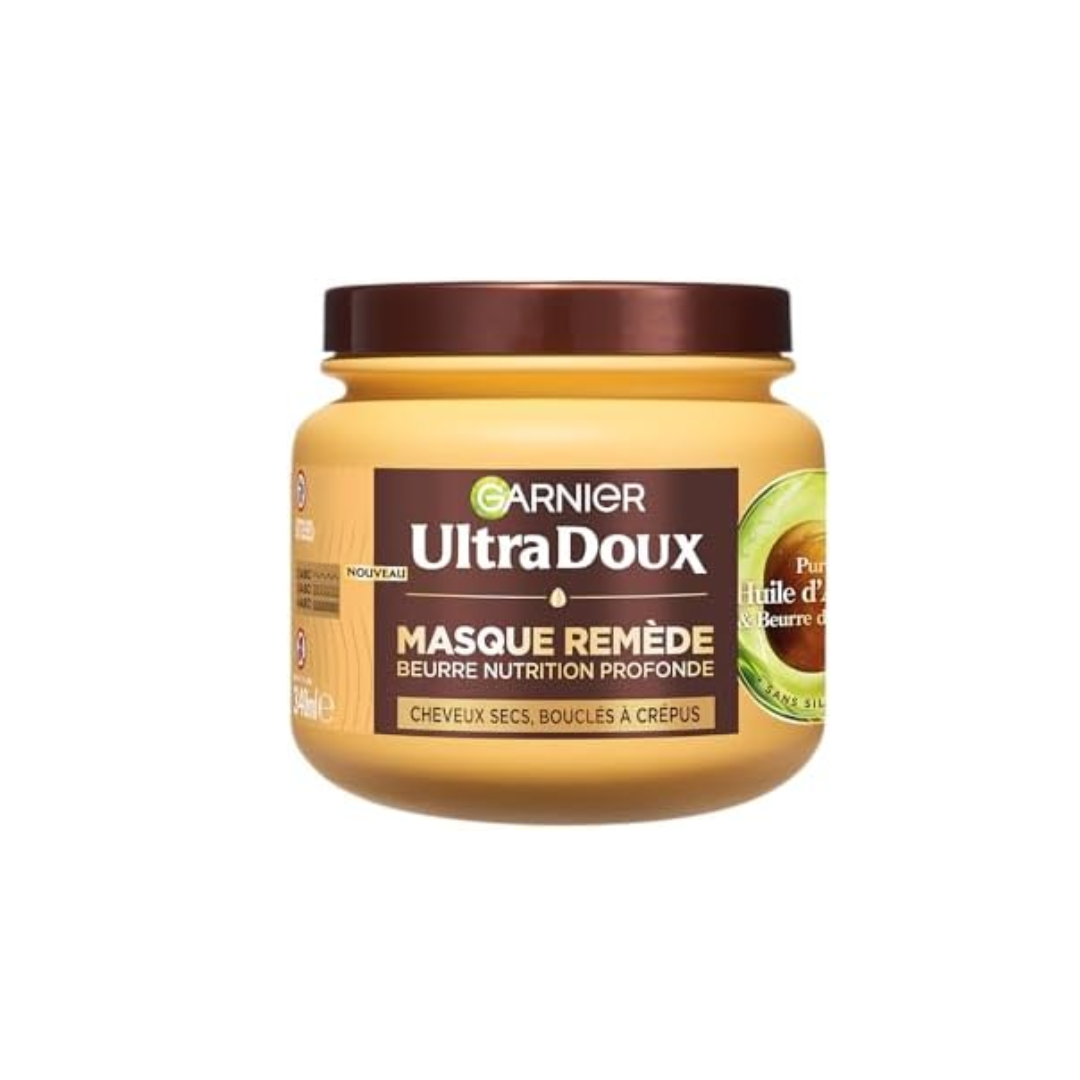 Garnier-Ultra-Doux-Masque-Remede-Avocat-340ml-1 Garnier Ultra Doux Masque Remede Avocat 340ml – Image 1