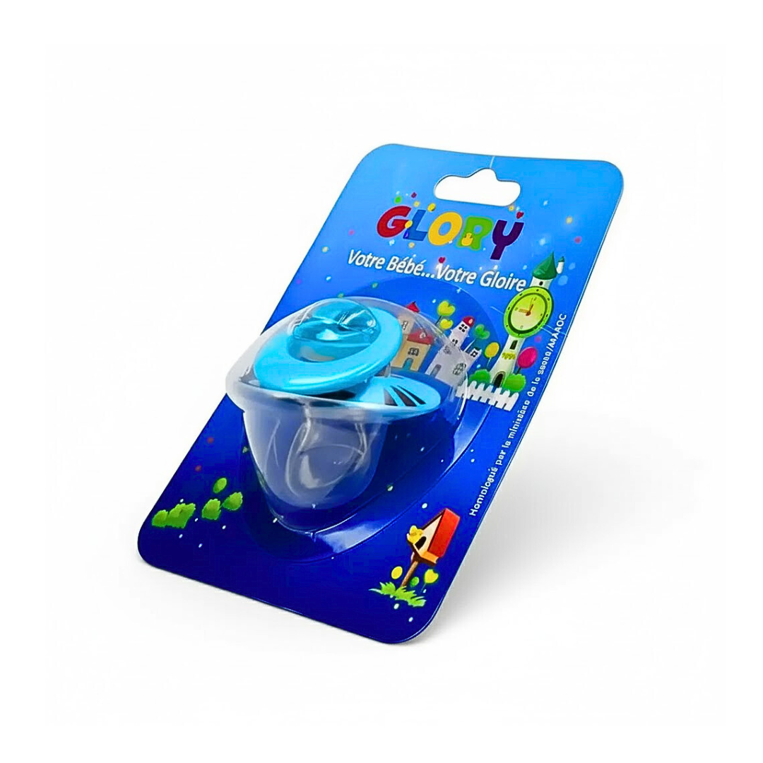 Glory-Suc-Ronde-1er-age-Covercle-0-6m Glory Sucette Ronde 1er Age Covercle 0-6m – Image 1