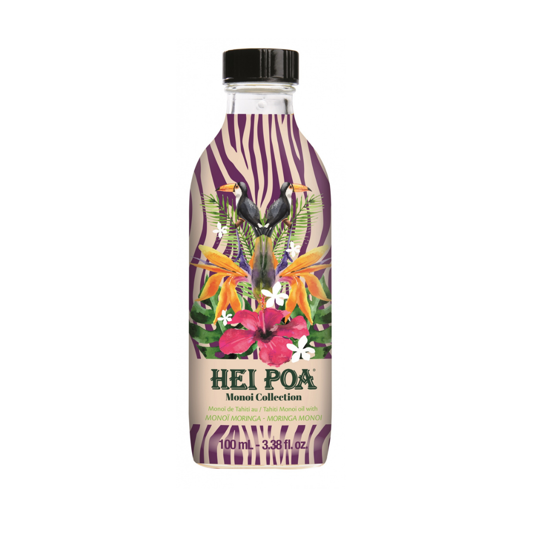 Hei-Poa-collector-monoi-moringa-100ml Hei Poa Collector Monoi Moringa 100ml – Image 1