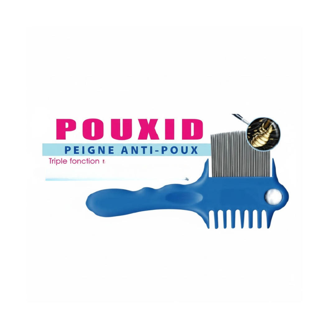 Pouxid-peigne-anti-poux-triple-fonction Pouxid Peigne Anti-Poux Triple Fonction – Image 1