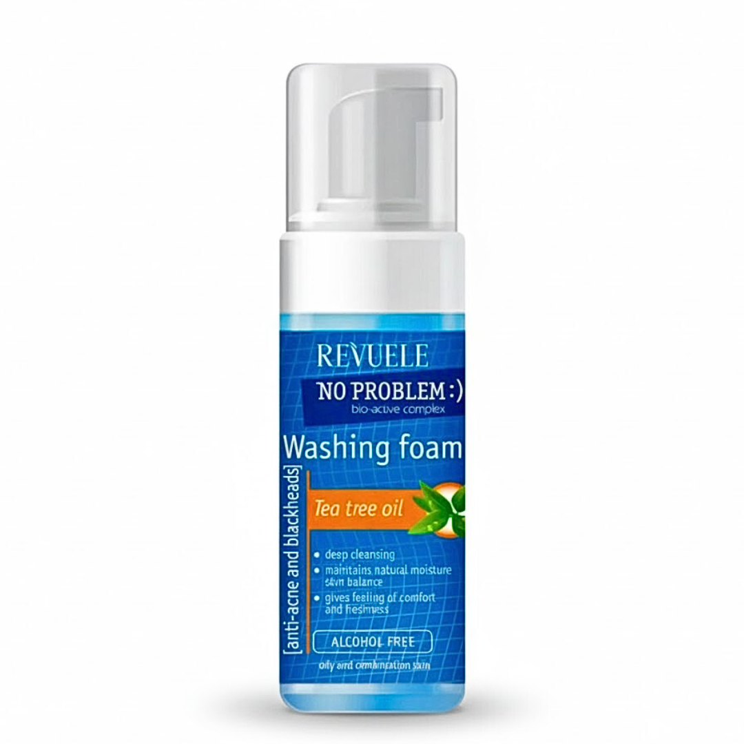 Revuele-No-Problem-Washing-Foam-Tea-Tree-Oil-150ml Revuele No Problem Washing Foam Tea Tree Oil 150ml – Image 1