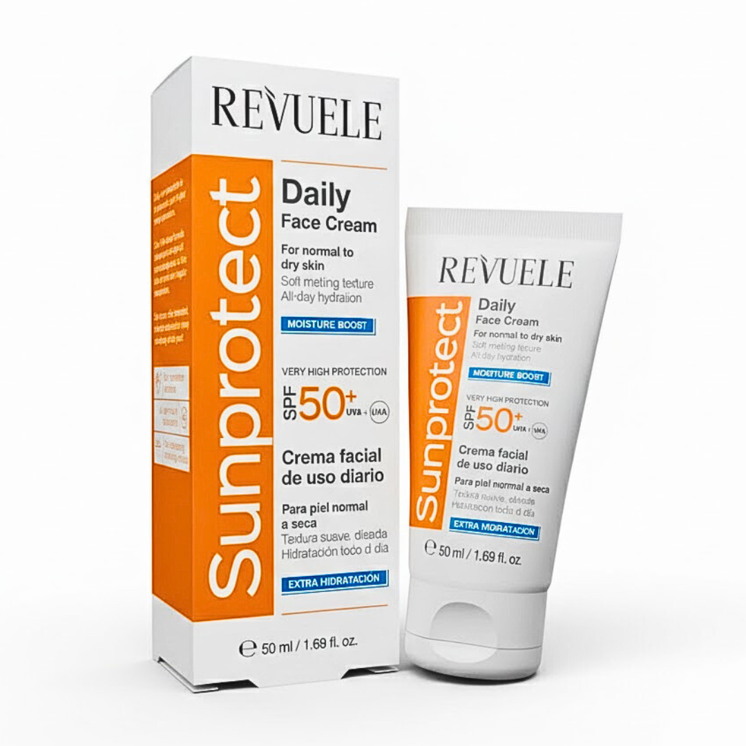 Revuele-Sunprotect-Daily-Face-Cream-Moisture-Boost-spf50-50ml Revuele Sunprotect Daily Face Cream Moisture Boost Spf50+ 50ml – Image 1