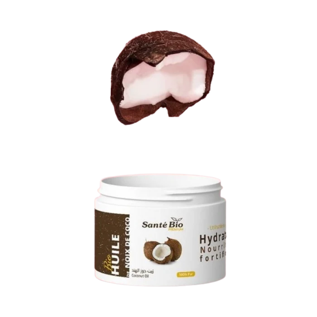 Sante-Bio-huile-de-noix-de-coco-200ml Sante Bio Huile de Noix de Coco 200ml – Image 1