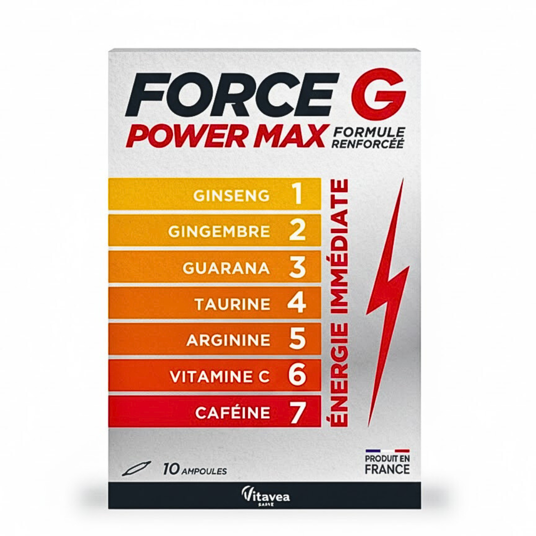 Vitavea-Force-G-Power-Max-Ampoules-1010ml Vitavea Force G Power Max Ampoules 10x10ml – Image 1