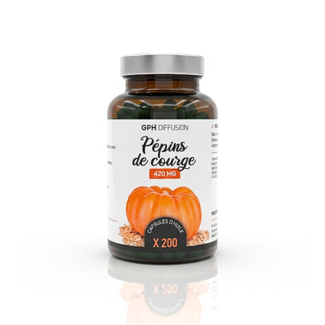 Gph-Pepins-De-Courge-200cps GPH Diffusion Pepins De Courge 200 Capsules – Image 1