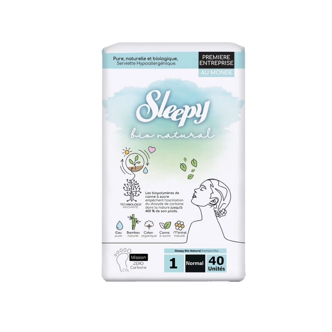 Sleepy-bio-natural-panty-liner-Normal-40pcs Sleepy bio natural panty liner Normal 40pcs – Image 1