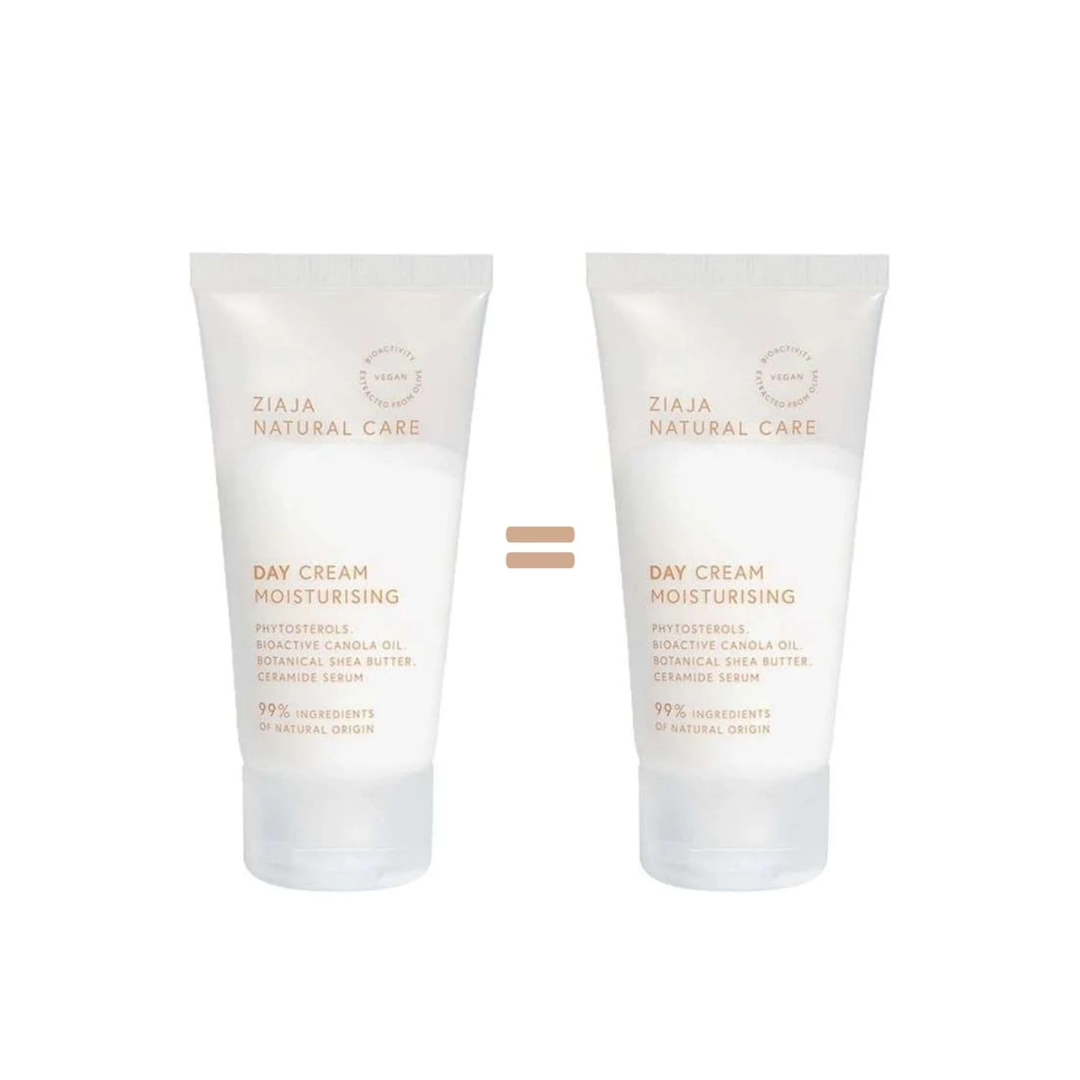 Ziaja-Natural-Care-Creme-Hydratante-de-Jour-2x50ml-Pack Ziaja natural care creme hydratante de jour 2*50ml pack – Image 1