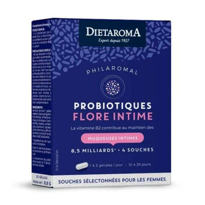 dietaroma-dietaroma-probiotiques-flore-int-20 Dietaroma Microbiotique Flore Intime 20 gelules – Image 1