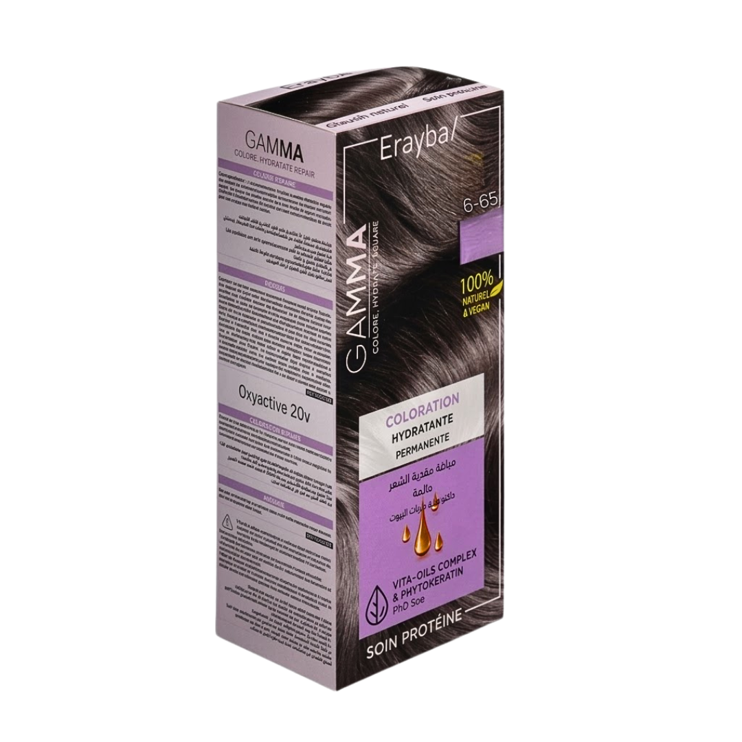 Erayba-Kit-Coloration-Permanente-665-Blond-Fonce-Rouge-Acajou-270ml Erayba Kit Coloration Permanente 6/65 Blond Fonce Rouge Acajou 270ml – Image 1