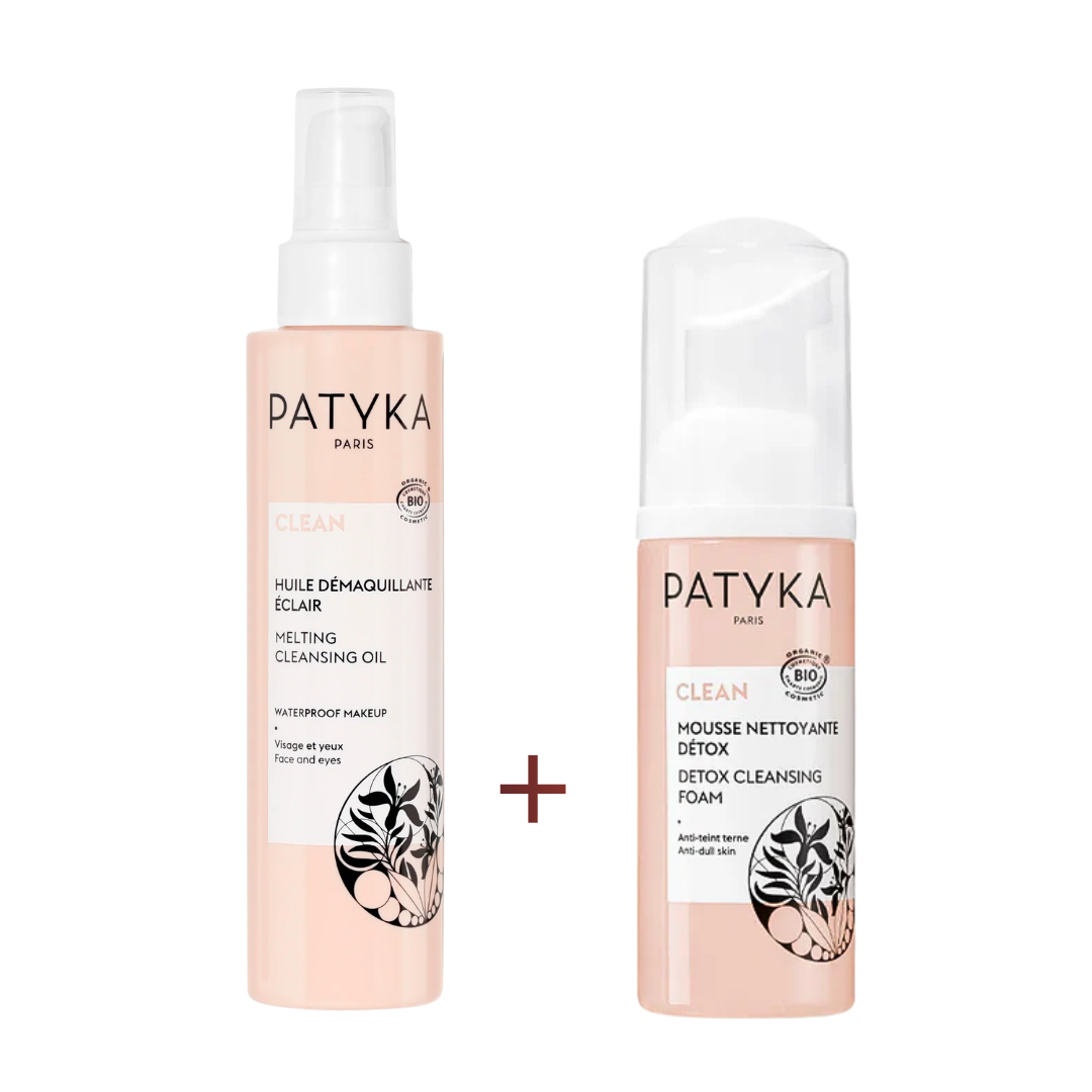 Patyka-Clean-Huile-demaquillante-150mlMousse-Nettoyant-150ml-pack Patyka Clean Huile Demaquillante 150ml+Mousse Nettoyant 150ml Pack – Image 1