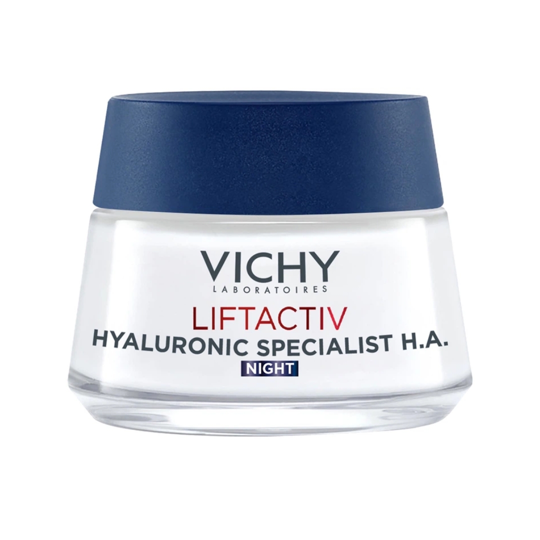 Vichy-Liftactiv-Hyaluronic-Specialist-H.A.-Nuit-50ml Vichy Liftactiv Supreme Crème de Nuit Anti-Rides Tous Types de Peaux | 50ml – Image 1