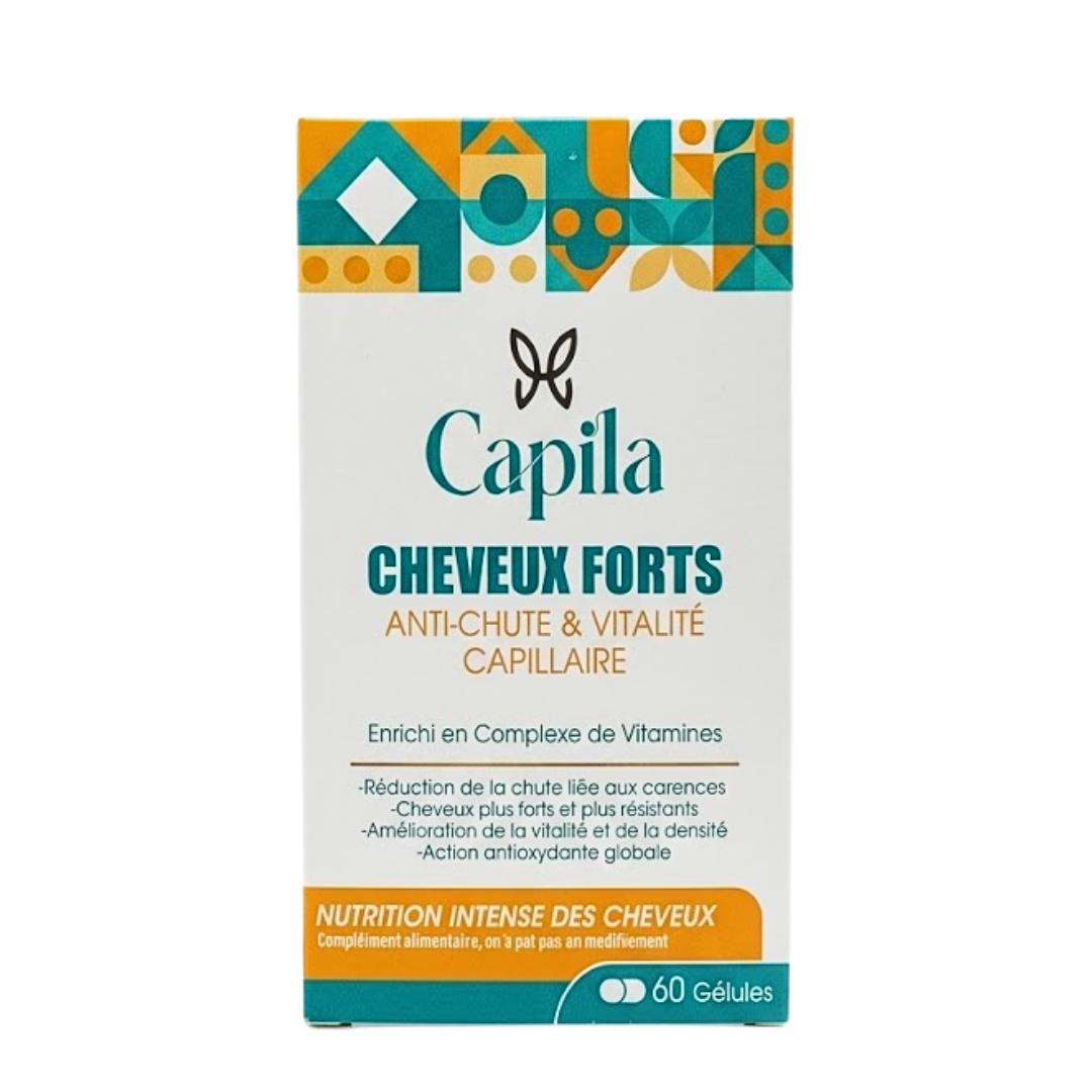 Capila-Compliment-Cheveux-Forts-Anti-Chute-60gelules Capila Compliment Cheveux Forts Anti-Chute 60gelules – Image 1