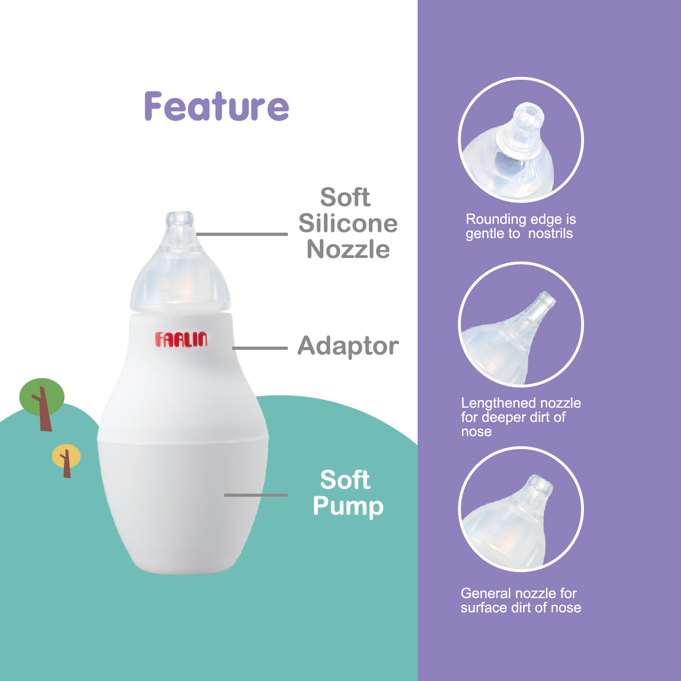 Farlin-Aspirateur-Nazal-Poire-BF138 farlin aspirateur nazal poire BF138 – Image 1