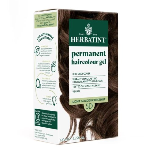 Herbatint-5D-Chatain-Claire-Dore-150ml Herbatint 5D Chatain Claire Dore 150ml – Image 1