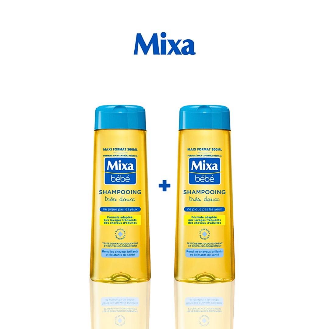 Mixa-Duo-Pack-Shampoing-Tres-Dousc-2300ml Mixa Shampoing Tres Dousc 2x300ml Pack – Image 1